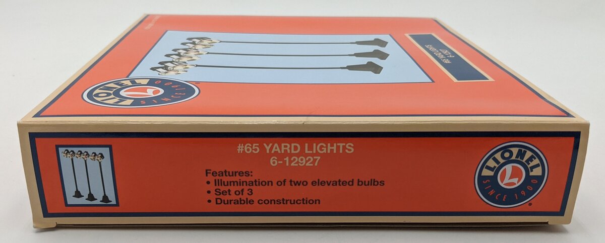 Lionel 6-12927 O Dual Illuminated #65 Yard Lights (Set of 3) EX/Box