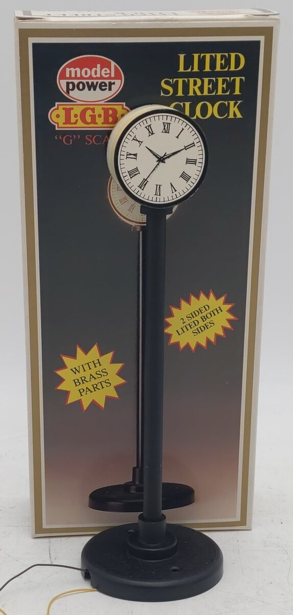 Model Power 989 G Light Street Clock LN/Box