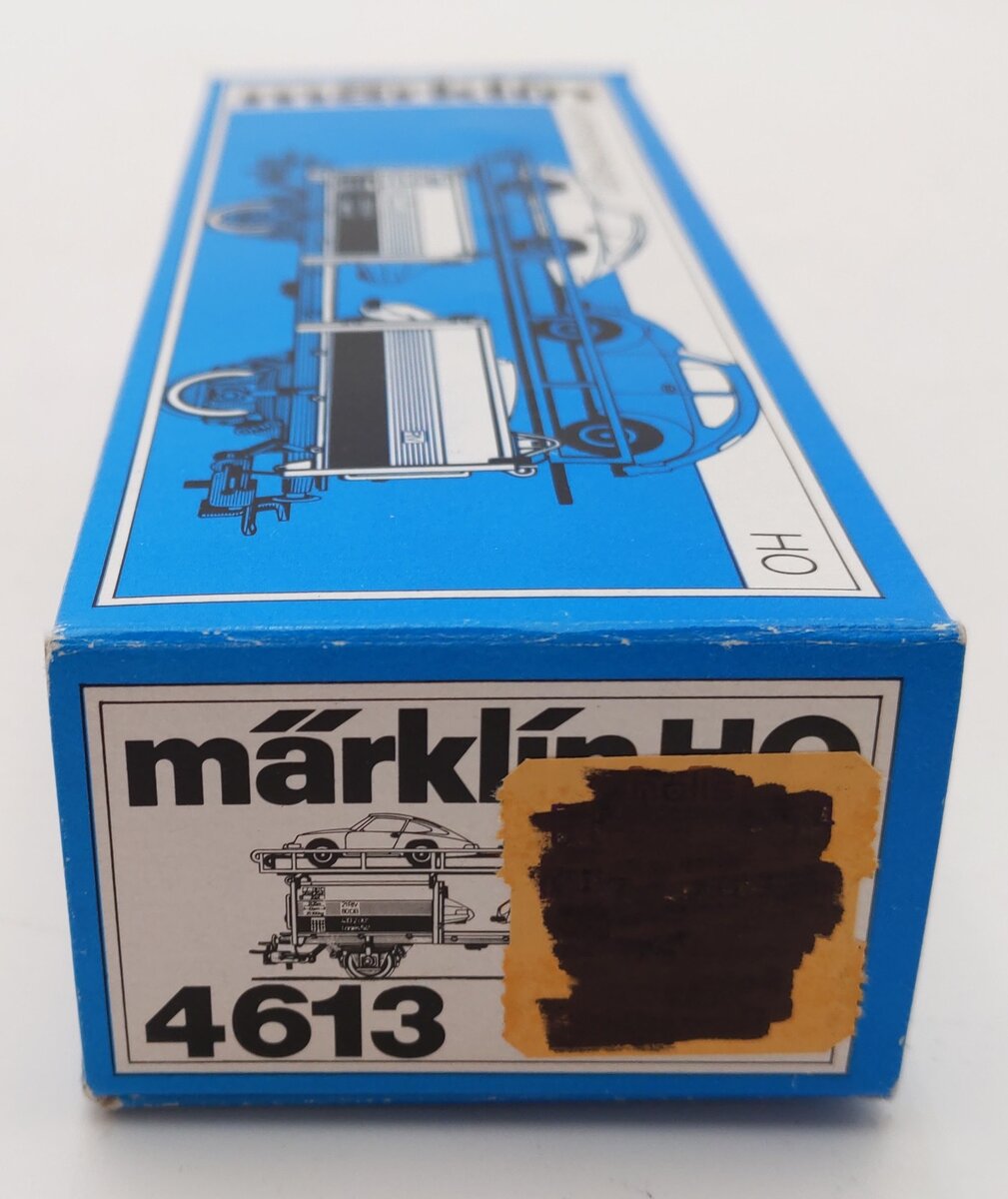 Marklin 4613 HO Scale Auto Transport Car w/ Automobiles EX/Box