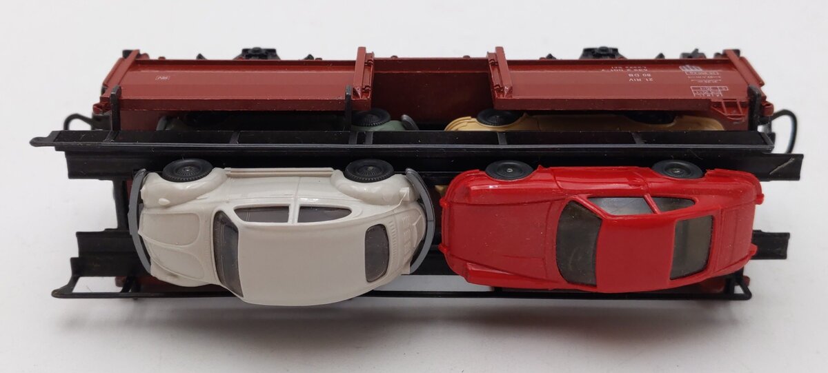 Marklin 4613 HO Scale Auto Transport Car w/ Automobiles EX/Box
