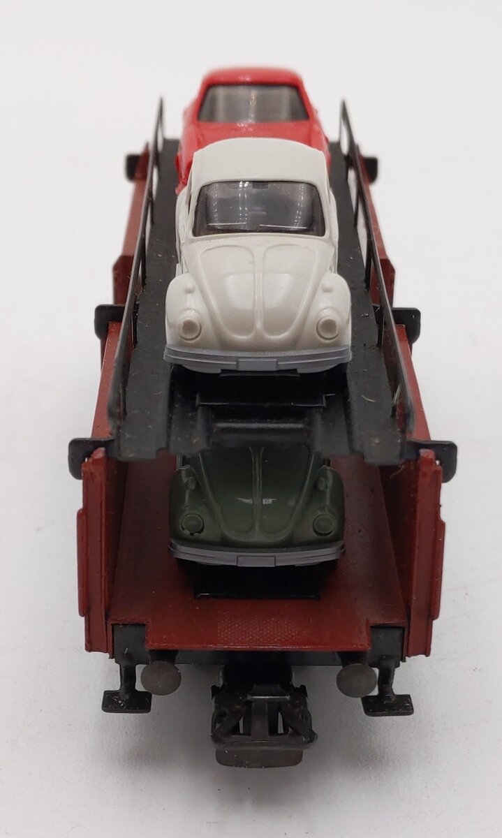 Marklin 4613 HO Scale Auto Transport Car w/ Automobiles EX/Box