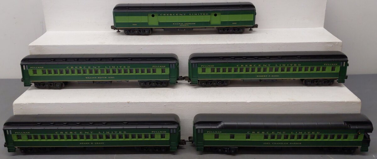 MTH 20-4008 O Gauge Southern Crescent Limited 70' Madison Passenger 5-Car Set EX/Box