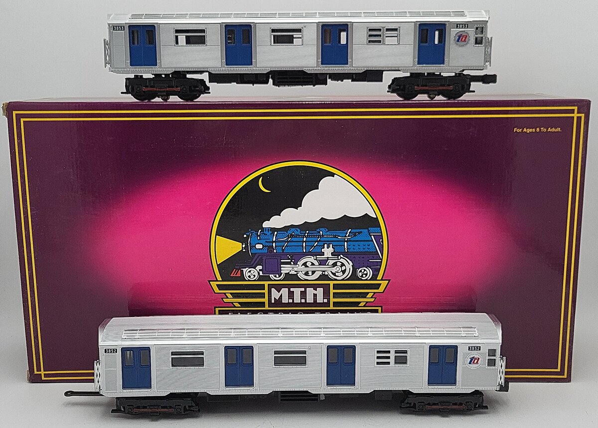 MTH 20-6637 O MTA R32 2-Car Add-On Non Powered Subway Set (Set of 2) EX/Box