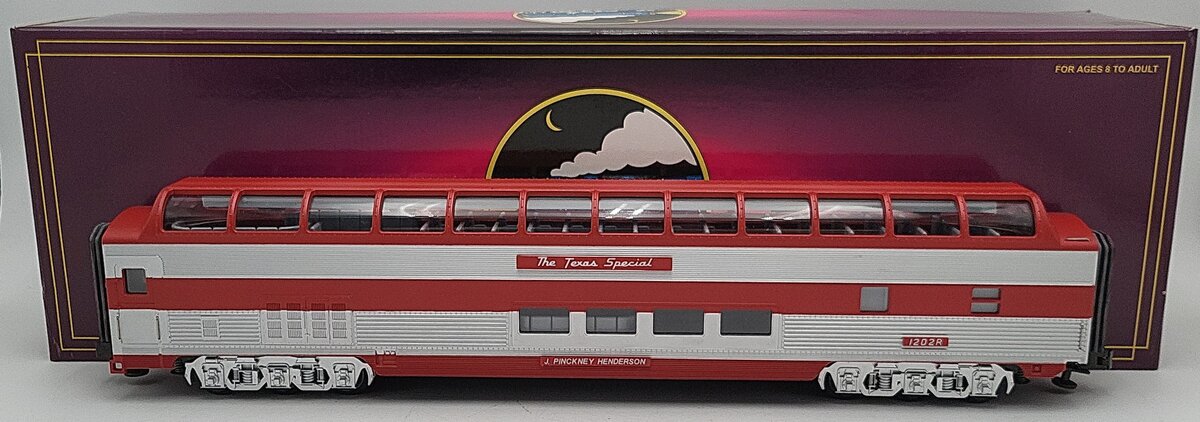 MTH 20-6729 Texas Special Full Vista Dome Car EX/Box