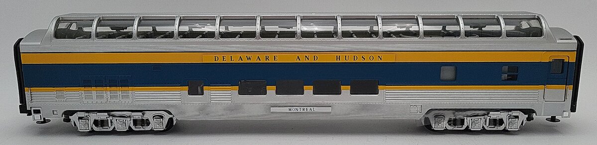 MTH 20-6779 O Delaware & Hudson "Montreal" 70' ABS Full Length Vista Dome Car LN/Box