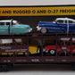 MTH 30-7628 O Gauge Auto Carrier Flatcar with 4 Ertl Cars #4952 EX/Box