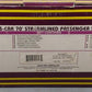 MTH 20-65133 O Burlington 70' Streamlined Ribbed Sided Passenger Set (Set of 5) EX/Box
