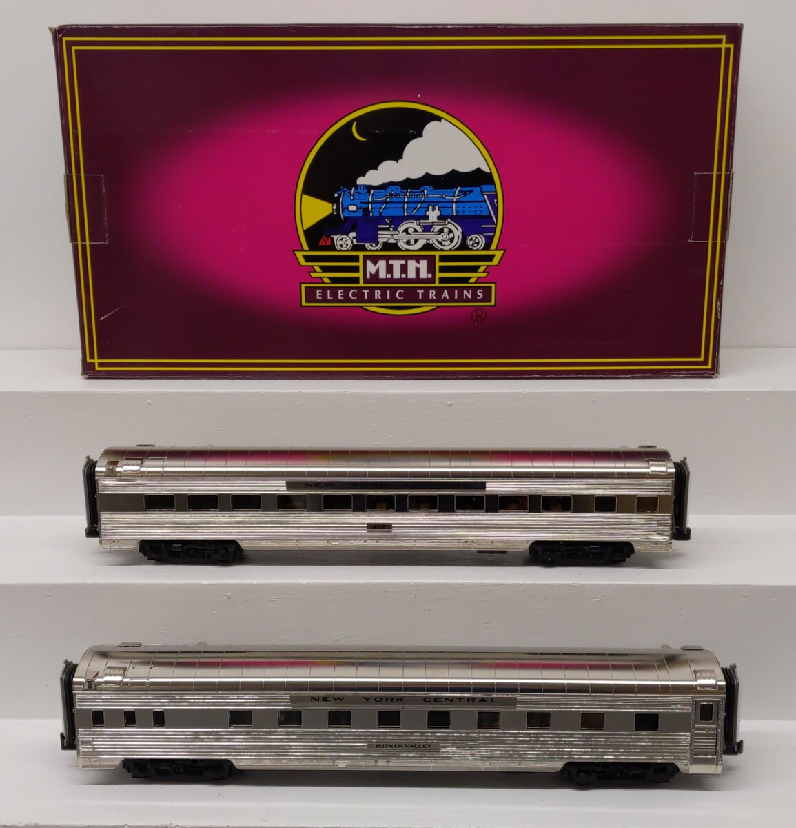 MTH 20-66146 O New York Central 70' Streamlined Sleeper/Diner Set (Set of 2) LN/Box