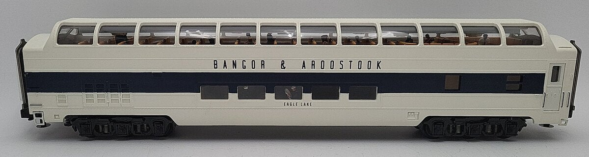 MTH 20-67075 Bangor & Aroostook 70' Streamlined Full Length Vista Dome- Smooth EX/Box