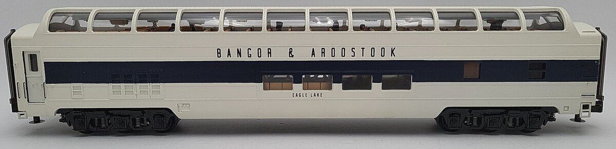 MTH 20-67075 Bangor & Aroostook 70' Streamlined Full Length Vista Dome- Smooth EX/Box
