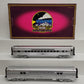 MTH 20-69115 O SF 70' Streamlined Baggage/Coach Ribbed Passenger Cars (Set of 2) LN/Box