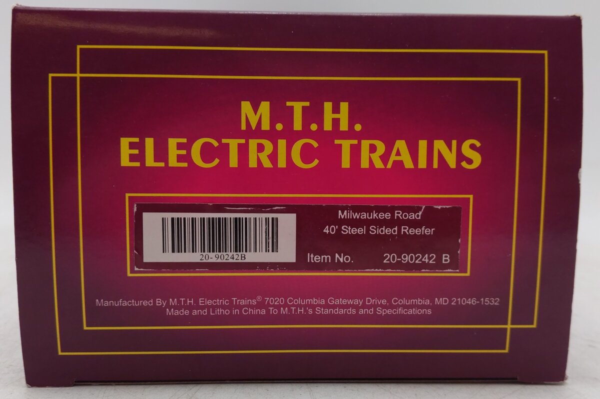 MTH 20-90242B O Gauge The Milwaukee Road Refrigerator Car #4315 EX/Box