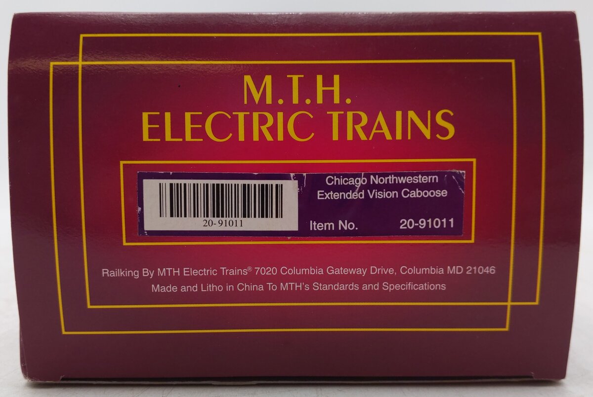 MTH 20-91011 O Gauge Chicago and Northwestern Extended Vision Caboose #12560 EX/Box