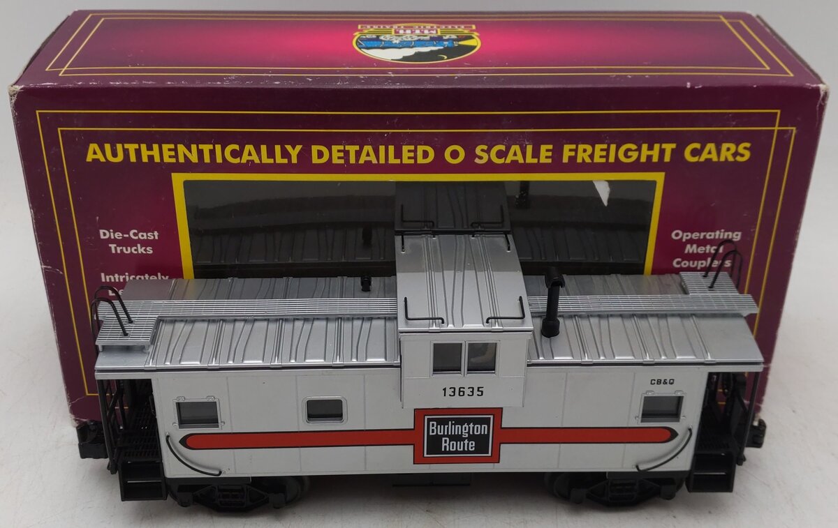 MTH 20-91023 O Gauge Burlington Extended Vision Caboose #13635 EX/Box