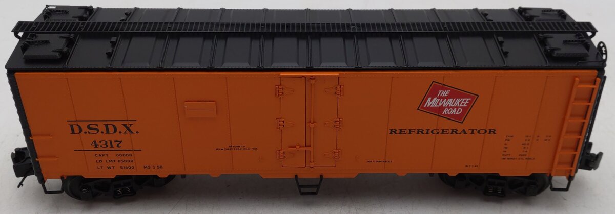MTH 20-90241 D O Gauge Milwaukee Road 40' Steel Sided Reefer #4317 EX/Box