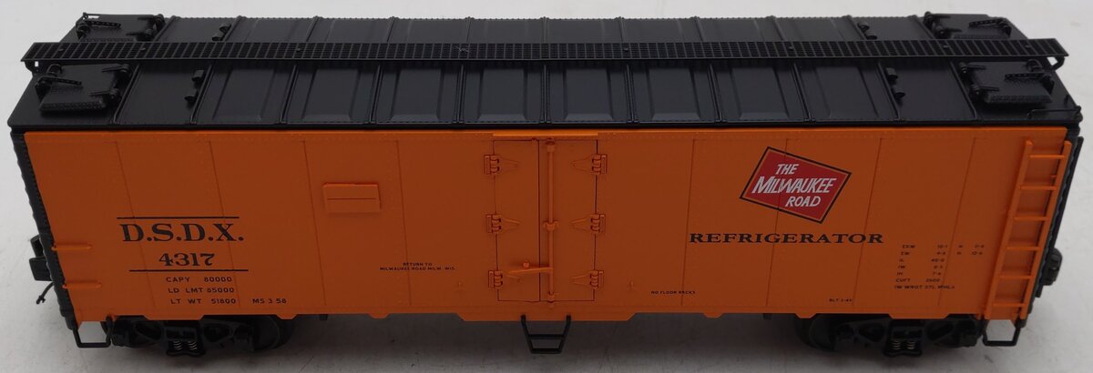 MTH 20-90241 D O Gauge Milwaukee Road 40' Steel Sided Reefer #4317 EX/Box