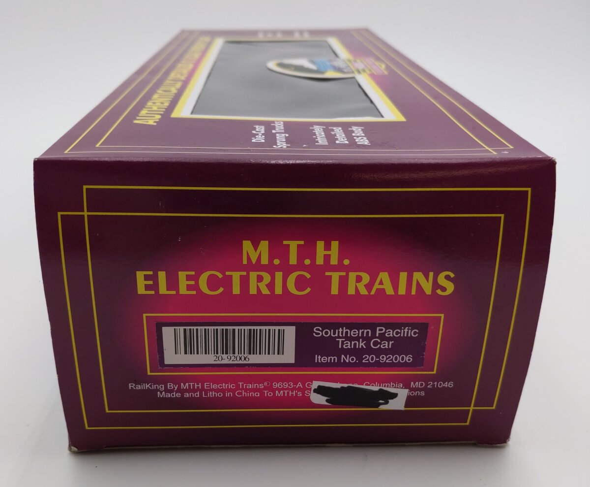 MTH 20-92006 O Gauge Southern Pacific Orange & Black Tank Car #34890 LN/Box