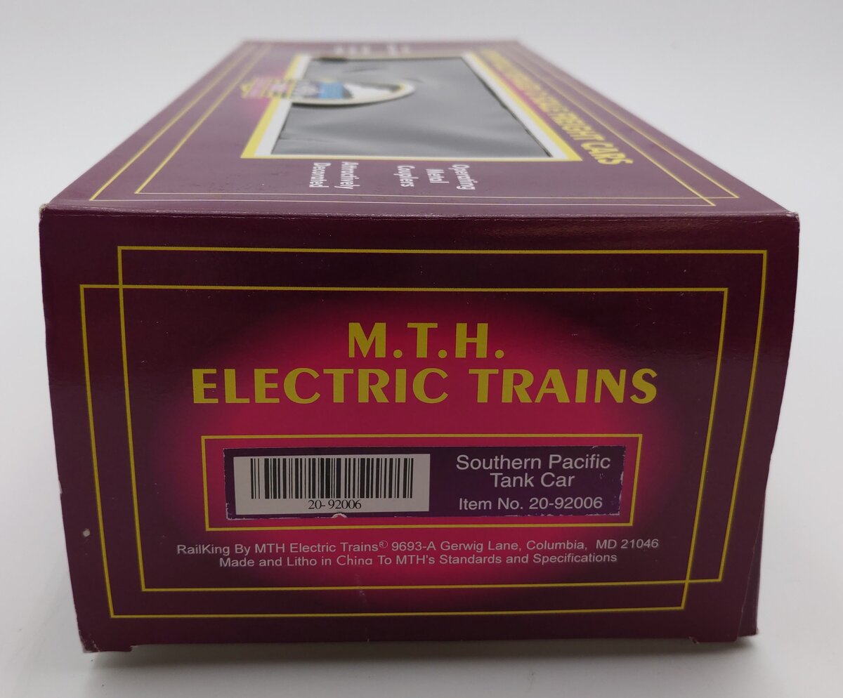 MTH 20-92006 O Gauge Southern Pacific Orange & Black Tank Car #34890 LN/Box