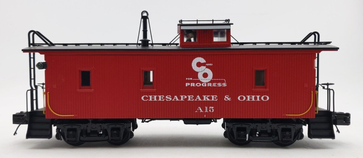 MTH 20-91137 Chesapeake & Ohio CA-1 Woodsided Caboose EX/Box