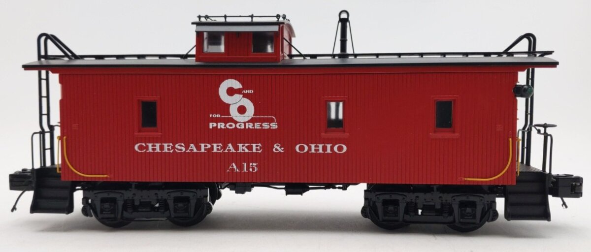 MTH 20-91137 Chesapeake & Ohio CA-1 Woodsided Caboose EX/Box
