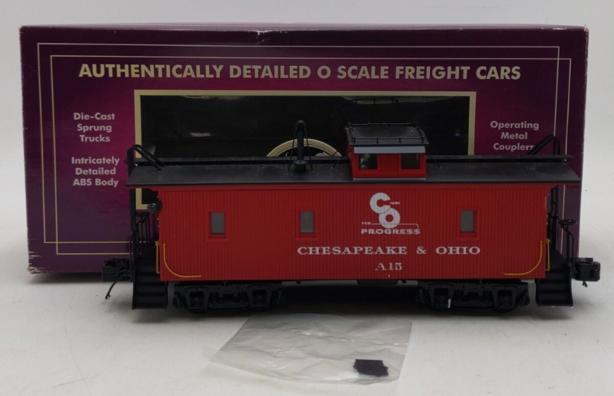 MTH 20-91137 Chesapeake & Ohio CA-1 Woodsided Caboose EX/Box
