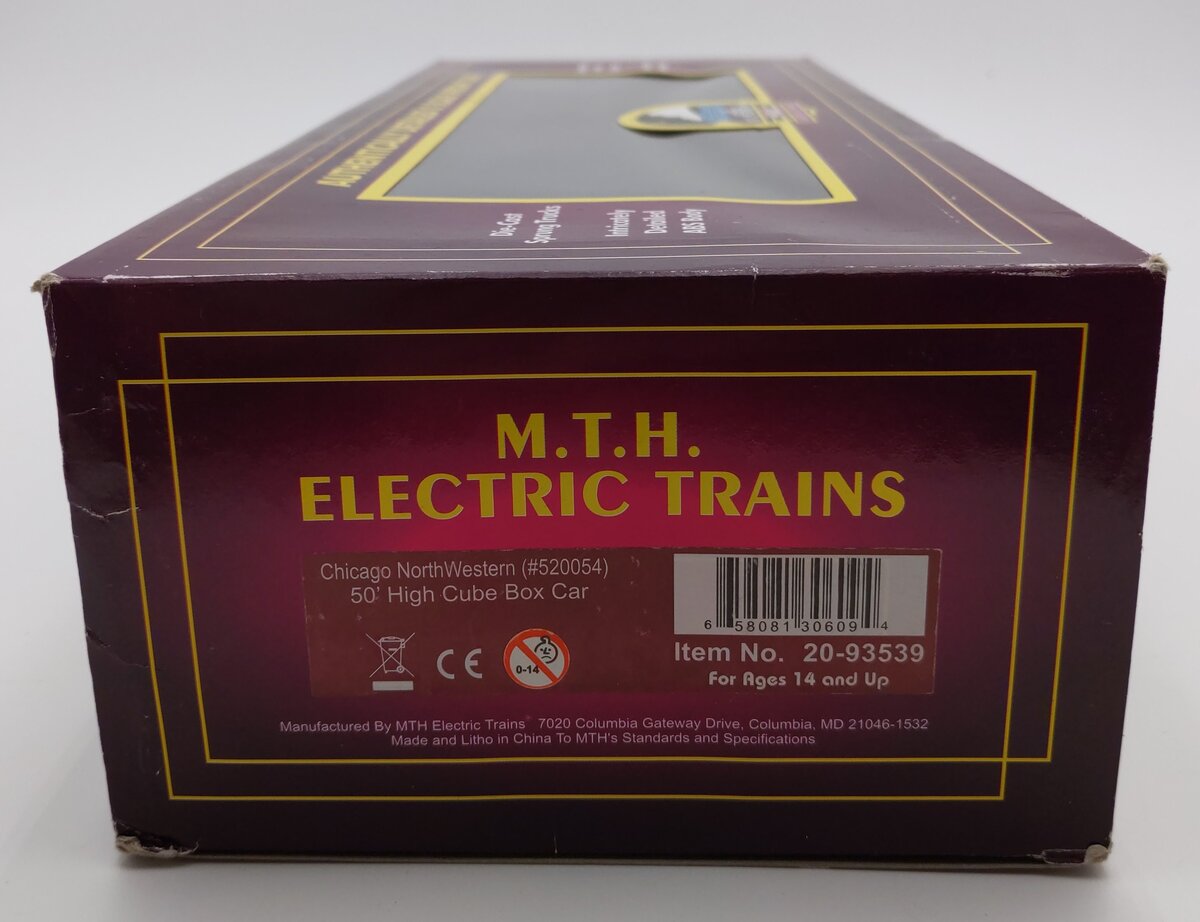 MTH 20-93539 O CNW 50' Hi-Cube Boxcar #520054 LN/Box