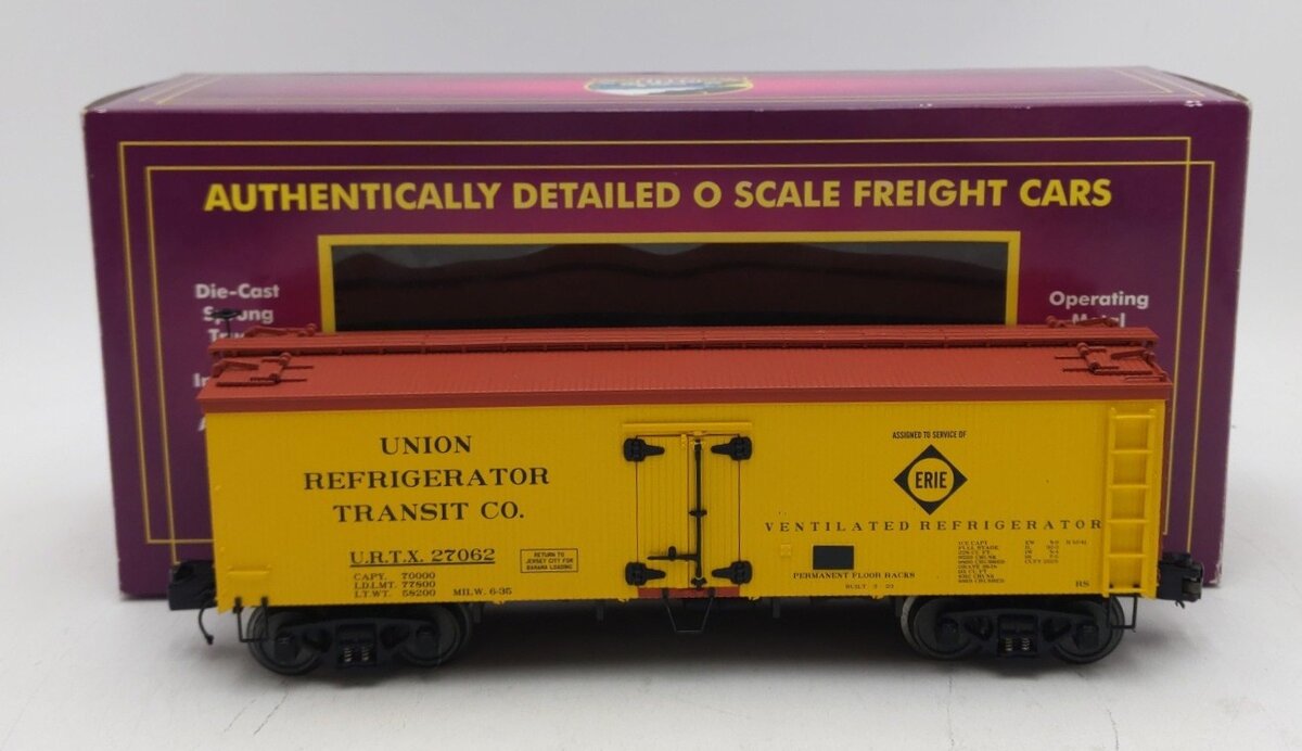 MTH 20-94307 O Gauge Erie 36' Wood Reefer Car #27062 LN/Box