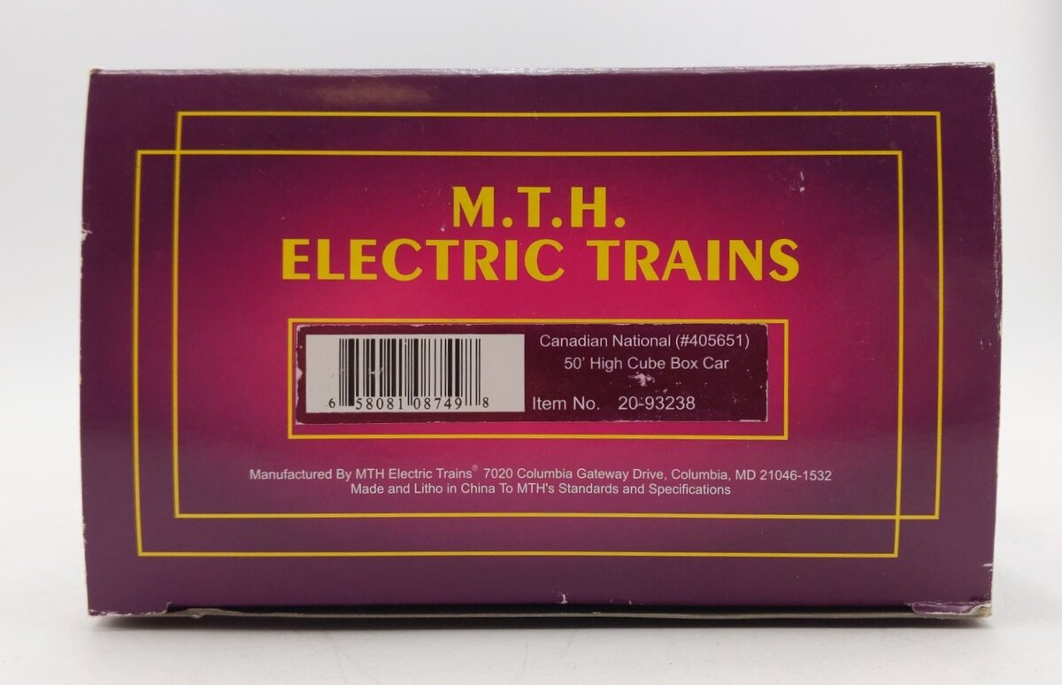 MTH 20-93238 O Gauge Canadian National Boxcar LN/Box