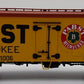 MTH 20-94301 O Gauge Pabst Milwaukee 36' Woodside Reefer Car #91006 VG/Box