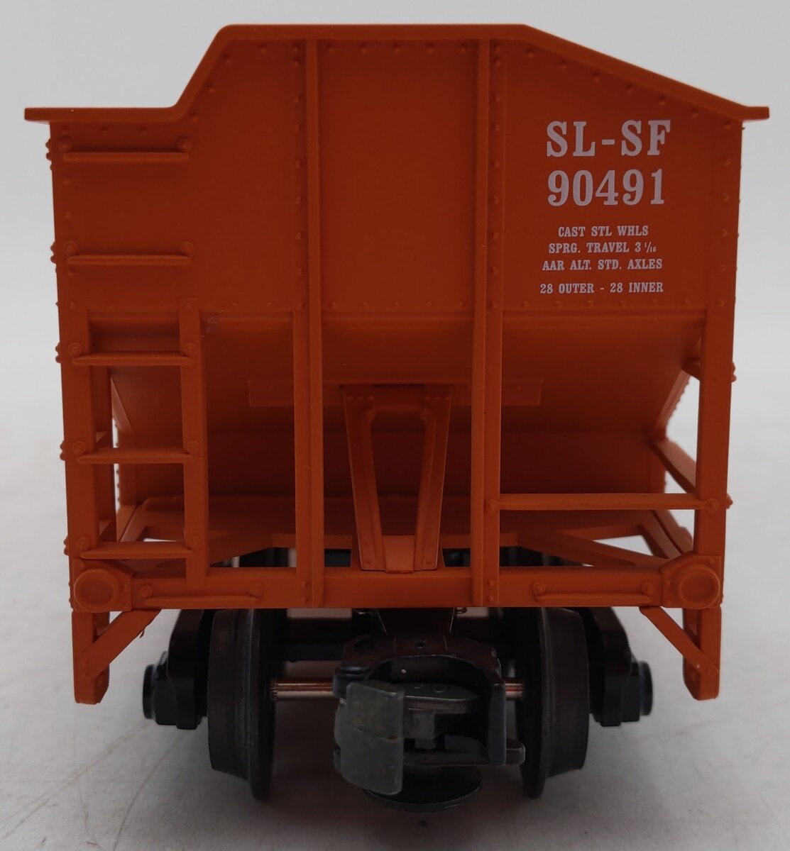 MTH 20-97415 O Frisco Premier 2-Bay Offset Hopper Car with Coal Load #90491 EX/Box