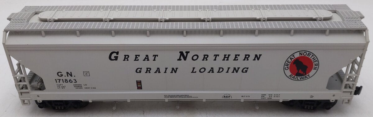 MTH 20-97595 O Gauge Great Northern 3-Bay Centerflow Hopper #171863 EX/Box