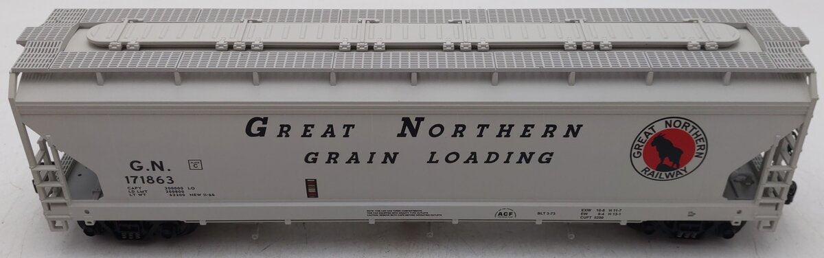 MTH 20-97595 O Gauge Great Northern 3-Bay Centerflow Hopper #171863 EX/Box