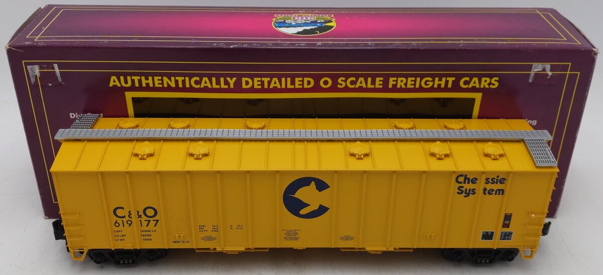 MTH 20-97511 O Chessie 50‘ Airslide Hopper Car #619177 EX/Box