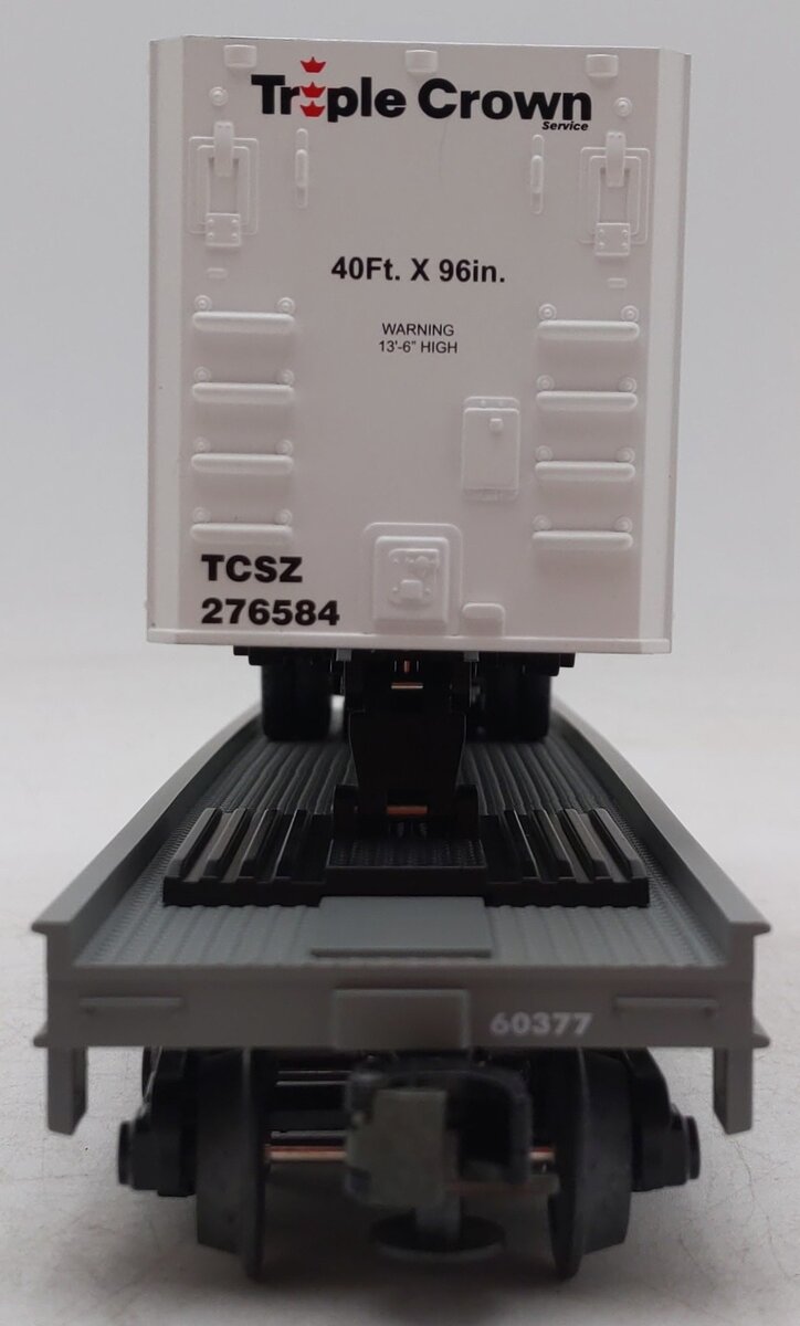 MTH 20-98123 O Gauge Norfolk Southern Flatcar w/40' Trailer #60377 EX/Box