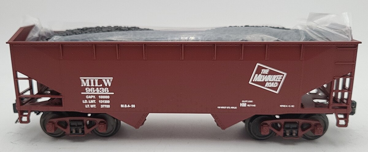 MTH 20-97574 O Gauge Milwaukee Road Hopper Car w/ Load # 96432 LN/Box