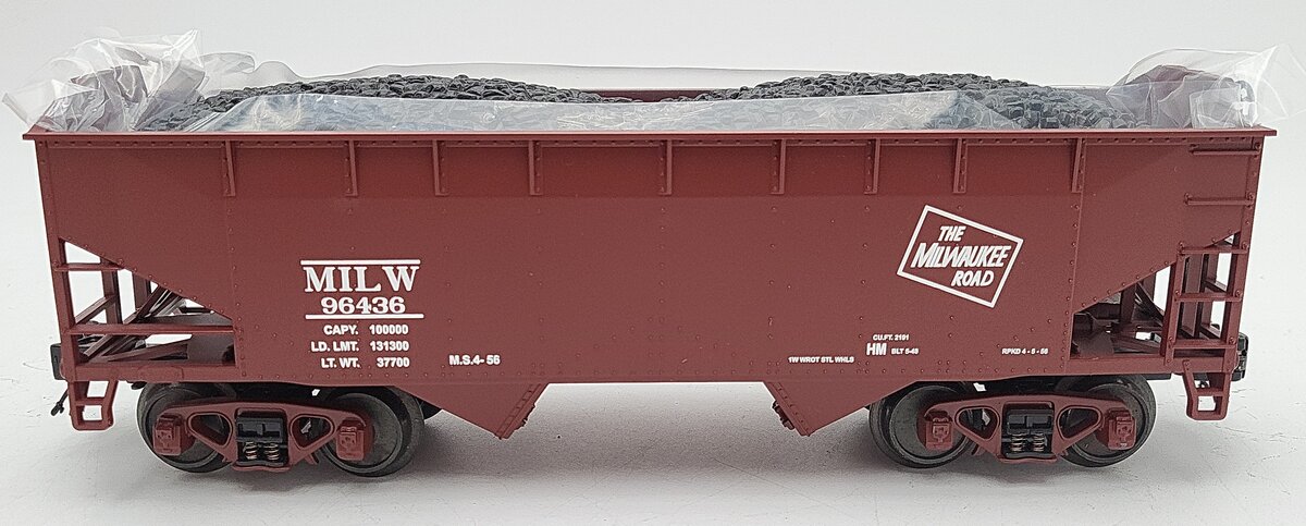 MTH 20-97574 O Gauge Milwaukee Road Hopper Car w/ Load # 96432 LN/Box