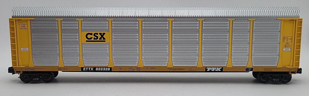 MTH 20-98257 O CSX Corrugated Auto Carrier #852328 EX/Box
