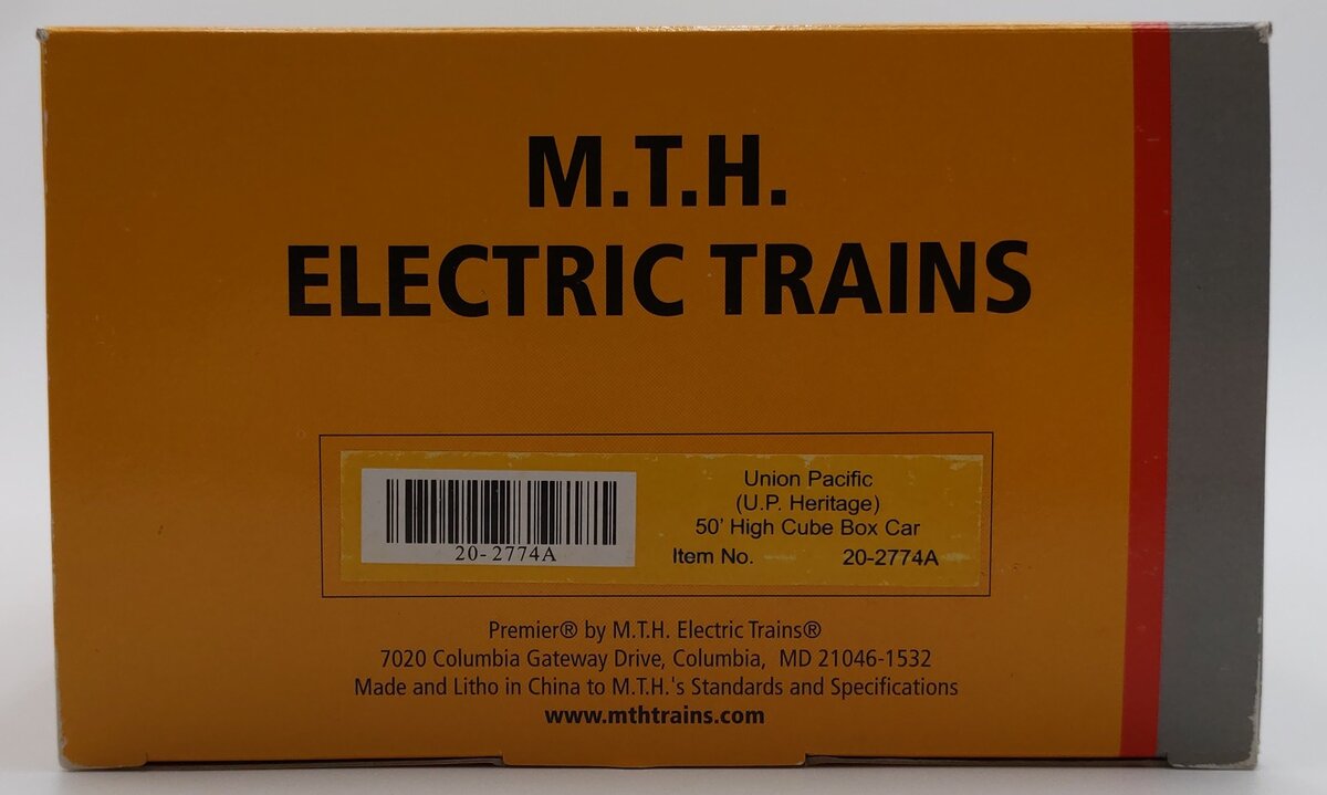 MTH 20-2774A O Union Pacific 50' High Cube Boxcar #301862/Box