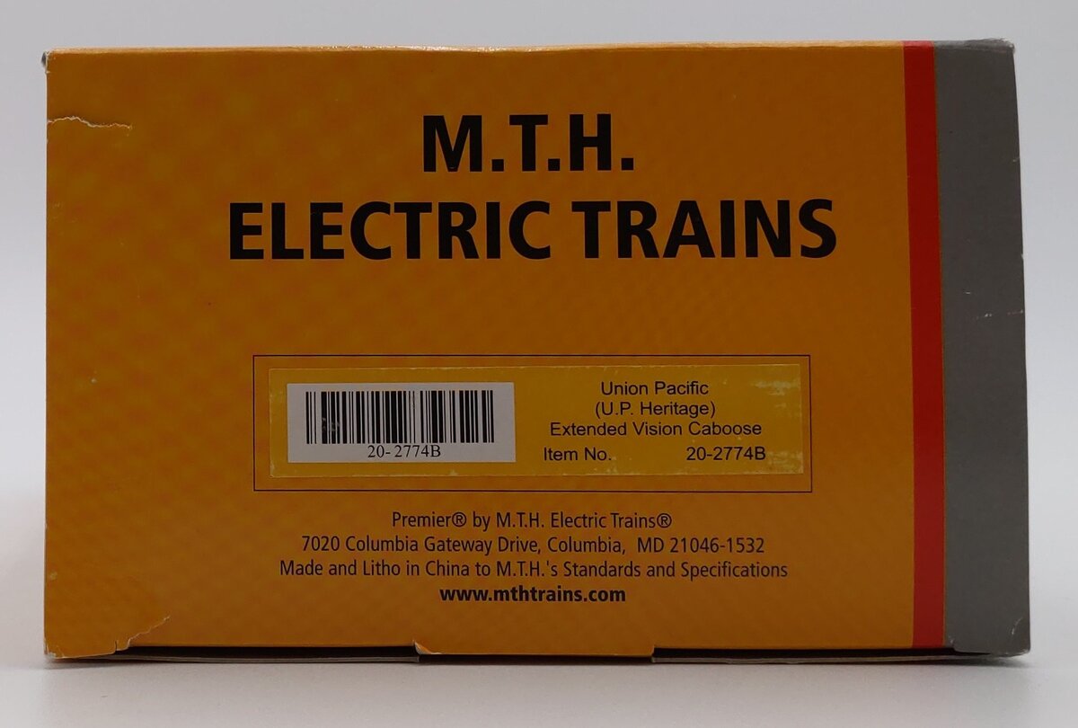 MTH 20-2774B O Gauge Union Pacific Extended Vision Caboose #21862 EX/Box