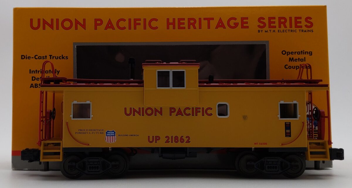 MTH 20-2774B O Gauge Union Pacific Extended Vision Caboose #21862 EX/Box