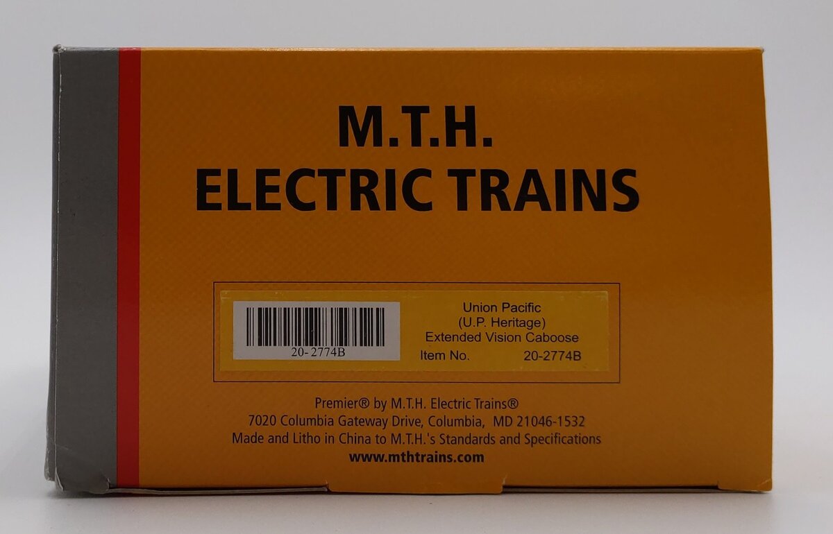 MTH 20-2774B O Gauge Union Pacific Extended Vision Caboose #21862 EX/Box