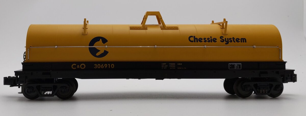 MTH 20-90012C O Gauge Chessie Coil Car #306910 EX/Box