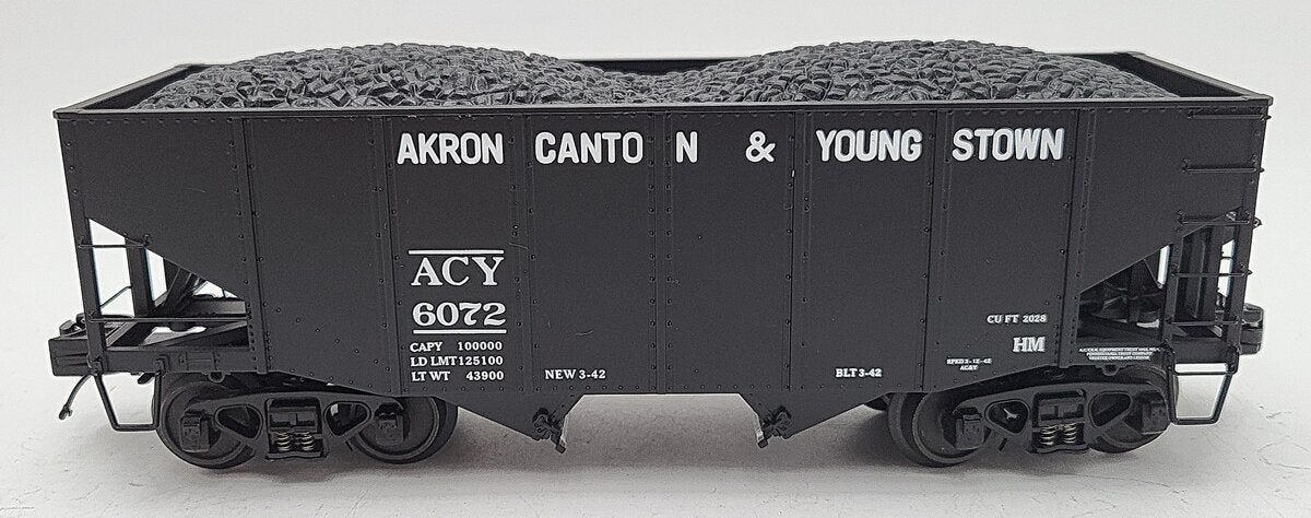 MTH 20-97205 AC&Y 2-Bay Fish Belly Hopper #6072 LN/Box