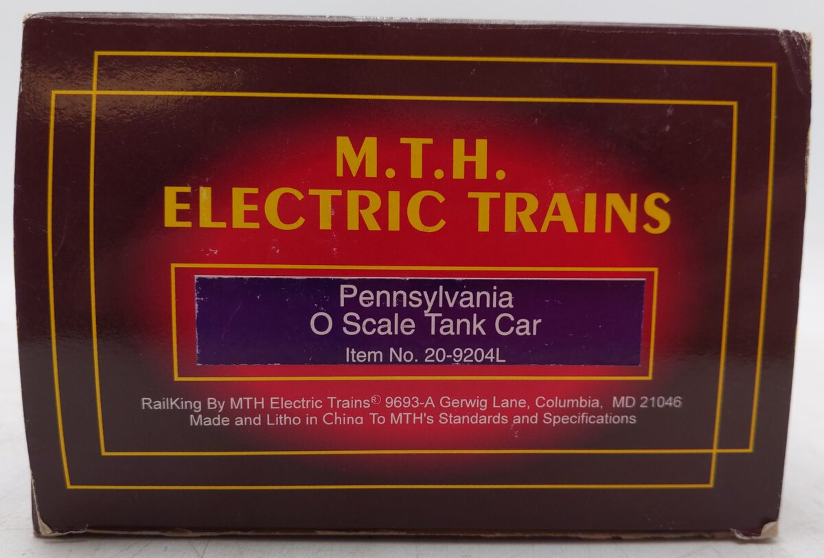 MTH 20-9204 O Pennsylvania Unibody Tank Car #6789 EX/Box