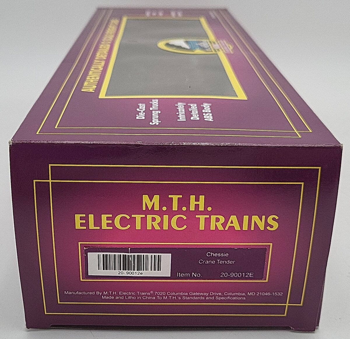MTH 20-90012E O Gauge Chessie Crane Tender EX/Box