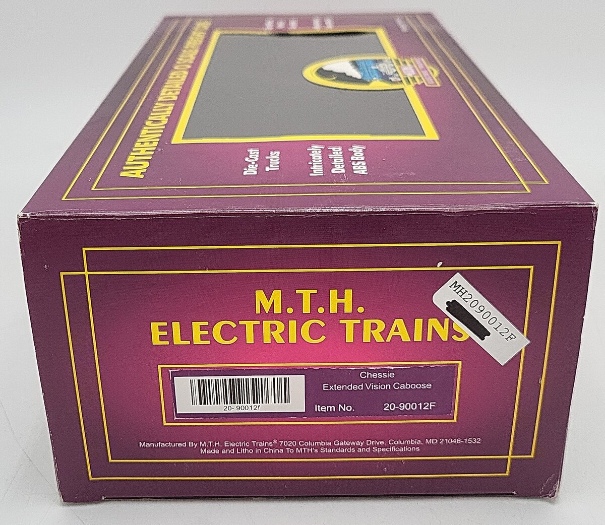 MTH 20-90012F O Gauge Chessie Extended Vision Caboose #3143 EX/Box