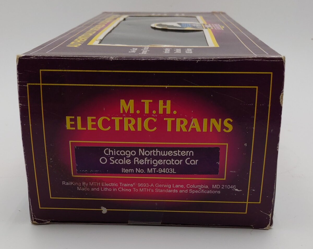 MTH 20-9403 O Gauge Chicago & North Western Refrigerator Car #70193 EX/Box