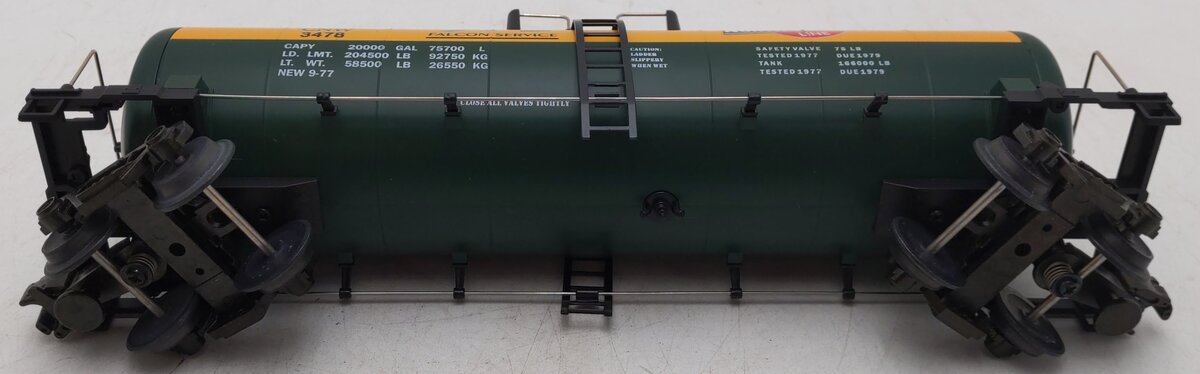 MTH 20-9203 O Gauge Chicago North Western Tank Car #3478 EX/Box
