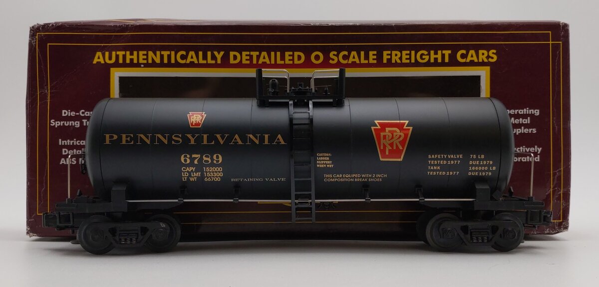 MTH 20-9204 O Pennsylvania Unibody Tank Car #6789 EX/Box