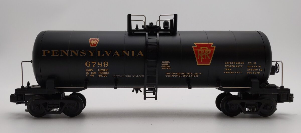 MTH 20-9204 O Pennsylvania Unibody Tank Car #6789 EX/Box